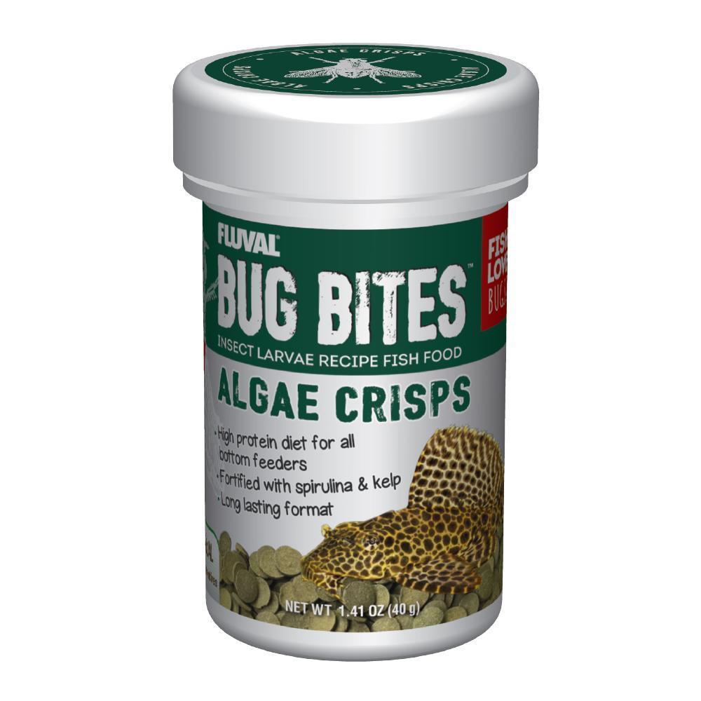 Fluval | Bug Bites Algae Crisps 1.41 oz (40g) 015561173605 Super Cichlids