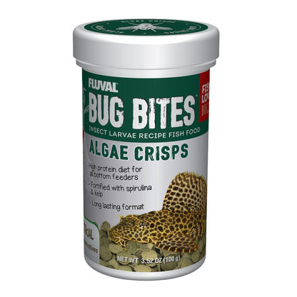 Fluval | Bug Bites Algae Crisps 3.52 oz (100g) 015561173612 Super Cichlids