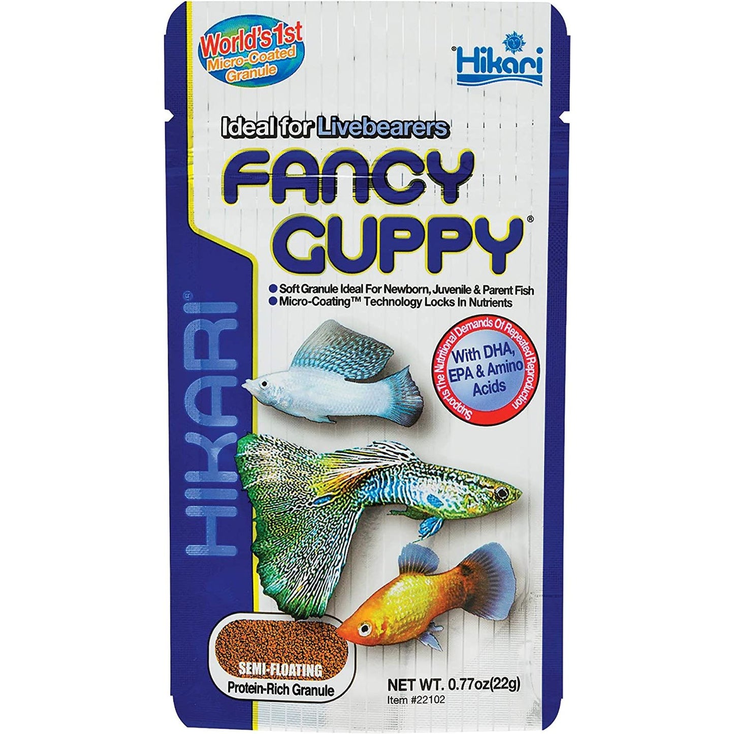 Hikari | Fancy Guppy (0.77 oz) 042055221023 Super Cichlids