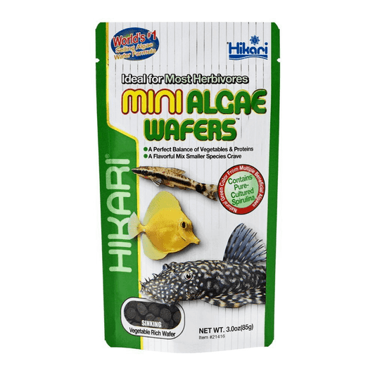 Hikari | Mini Algae Wafers 3.0 oz (85g) 042055214162 Super Cichlids