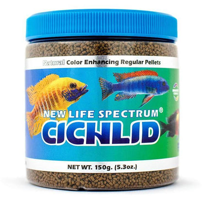 New Life Spectrum Cichlid Regular (1mm - 1.5mm) / 150g 817987021245 Super Cichlids
