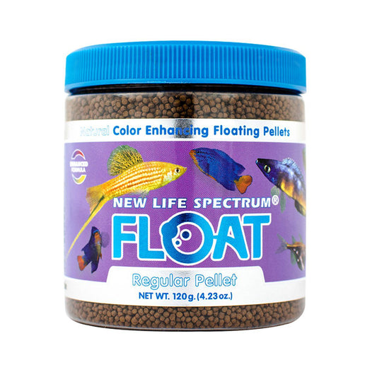 New Life Spectrum Float Regular Pellet 120g (4.23 oz) 817987024048 Super Cichlids