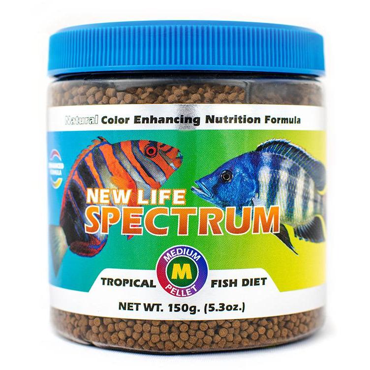 New Life Spectrum Medium Pellet Size 150g 817987020347 Super Cichlids