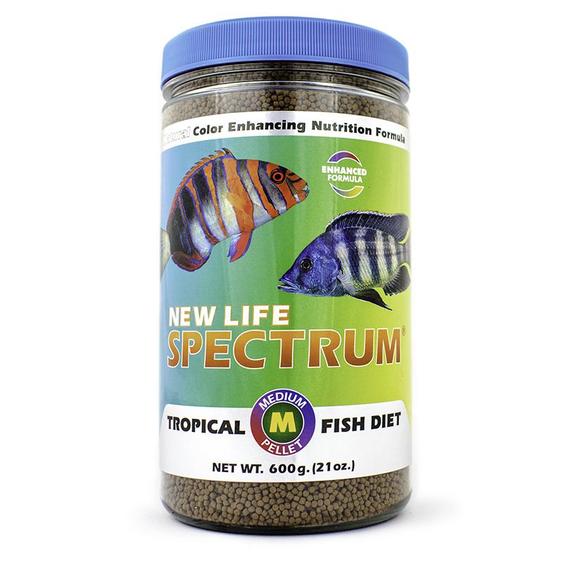 New Life Spectrum Medium Pellet Size 600g 817987020361 Super Cichlids