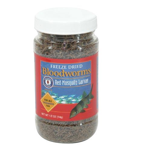 San Francisco Bay | Freeze Dried Blood Worms 0.5 oz 000945714055 Super Cichlids