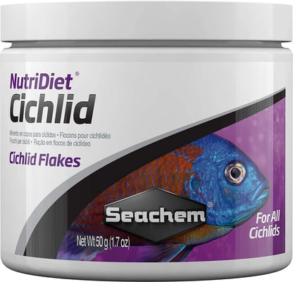 Seachem | NutriDiet Cichlid Flakes 1.7 oz 000116010733 Super Cichlids