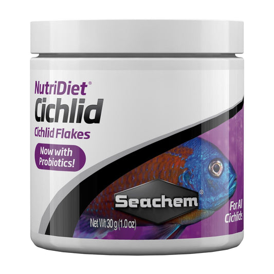 Seachem | NutriDiet Cichlid Flakes 1 oz 001161072042 Super Cichlids
