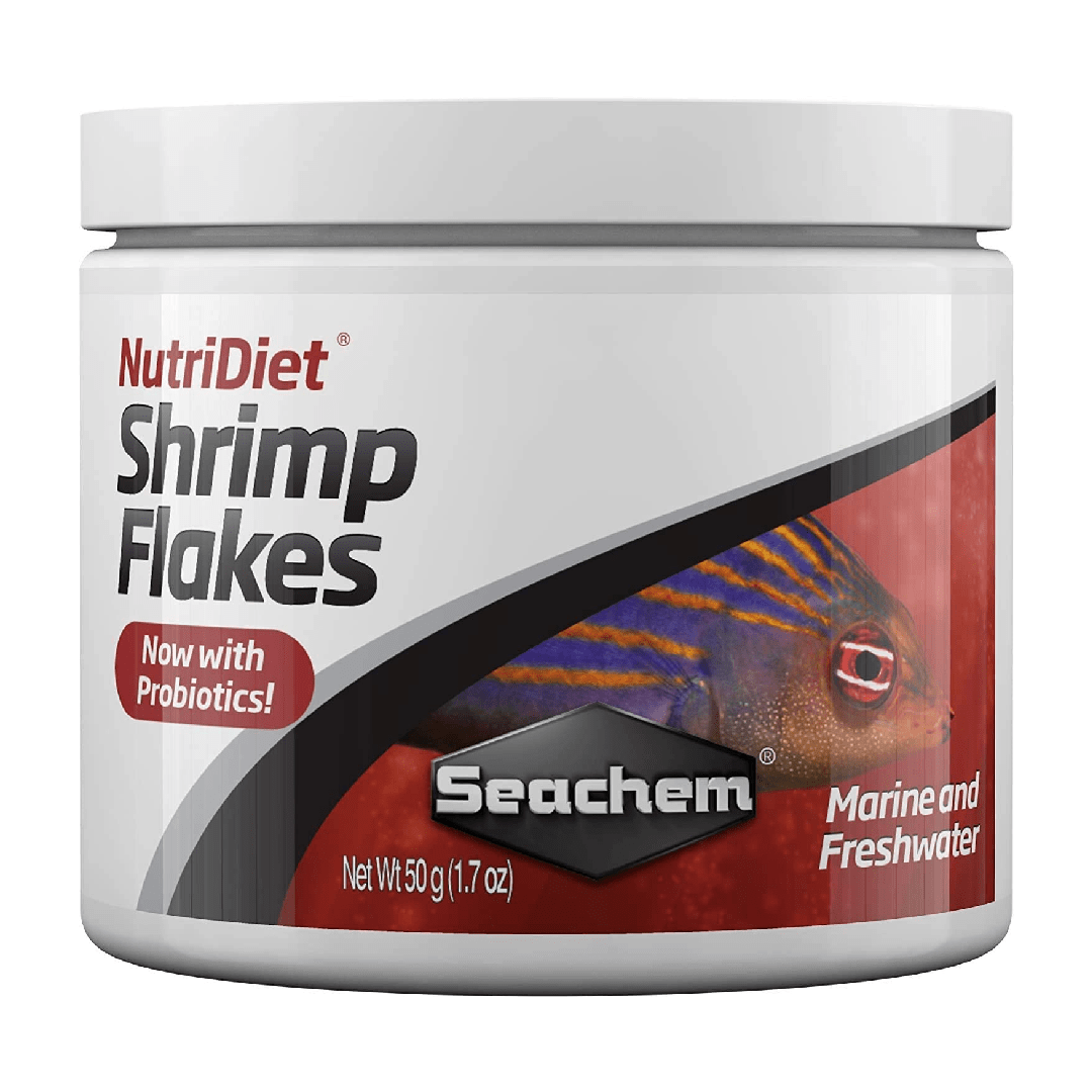 Seachem | NutriDiet Shrimp Flakes .5 oz 001161121092 Super Cichlids