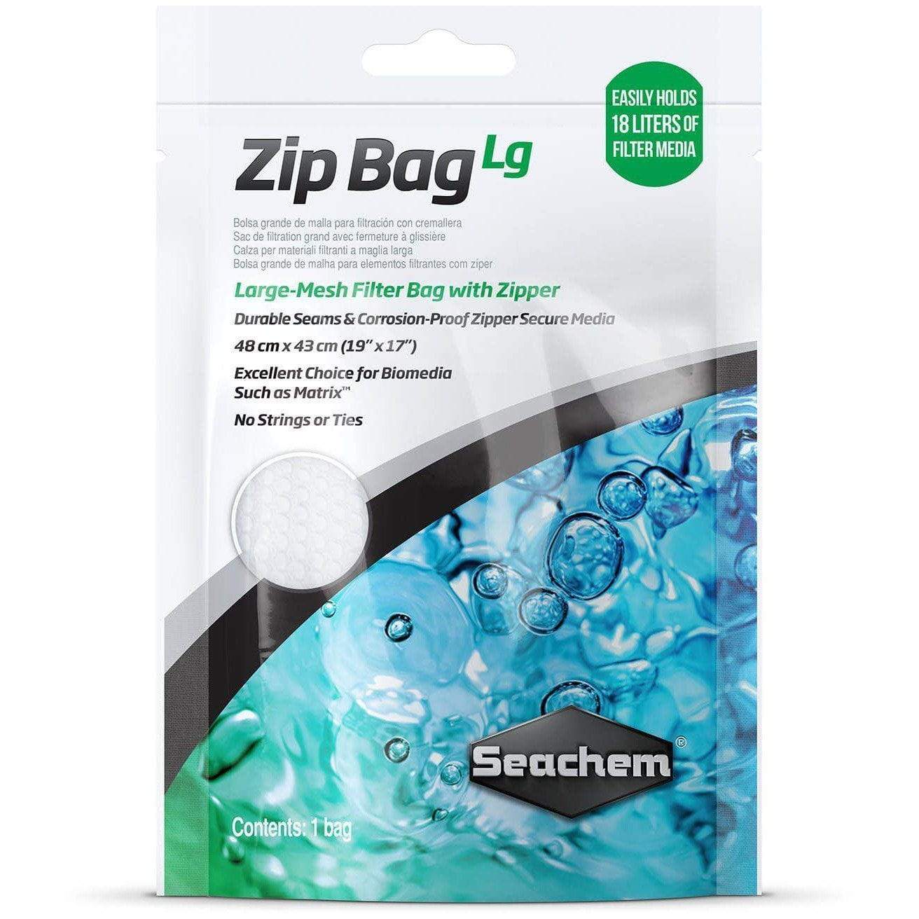 Seachem | Zip Bag Lrg (19"x17") 000116015059 Super Cichlids