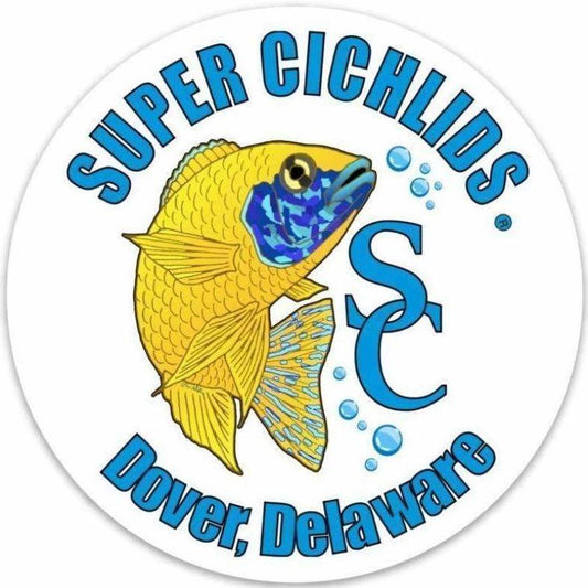 Super Cichlids Sticker (4" x 4") Super Cichlids