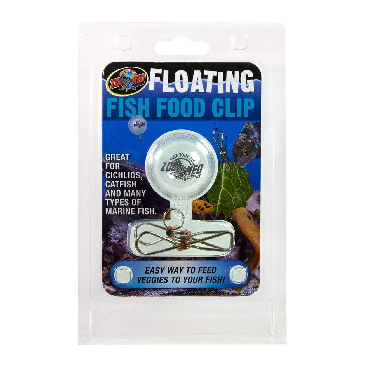 Zoo Med | Floating Fish Food Clip 097612240603 Super Cichlids