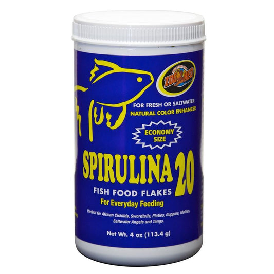 Zoo Med | Spirulina 20 4 oz (113.4g) 097612260045 Super Cichlids